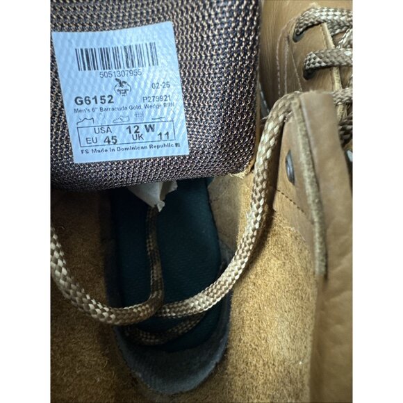 GEORGIA BOOT WEDGE 6" SOFT TOE MEN'S SIZE 12 W WORK BOOTS G6152 - Picture 6 of 9